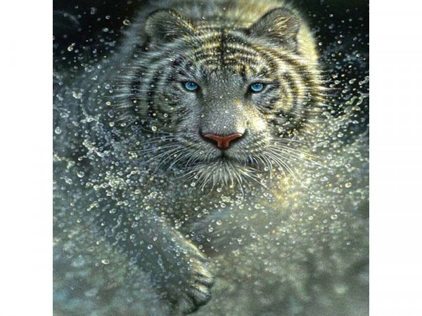 Картина мозаикой 30х30 ТИГР (квадрат) (19 цветов)