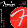 FENDER STRINGS NEW SUPER 250RH NPS BALL END 10-52, струны для электрогитары, стальные с никелевым покрытием