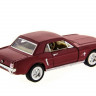 Машина Kinsmart "FORD MUSTANG" инерция (1/12шт.) 1:36 б/к