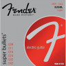 FENDER STRINGS NEW SUPER BULLET 3250L NPS BULLET END 9-42, струны для электрогитары, стальные с никелевым покрытием