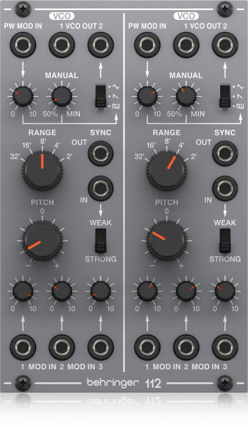 Модуль Behringer 112 DUAL VCO аналоговый для Eurorack