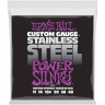 Набор струн для электрогитары ERNIE BALL 2245 Stainless Steel калибр 11-48, Power Slinky