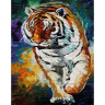 Картина по номерам на дереве 40х50 Афремов.Тигр (24 краски)