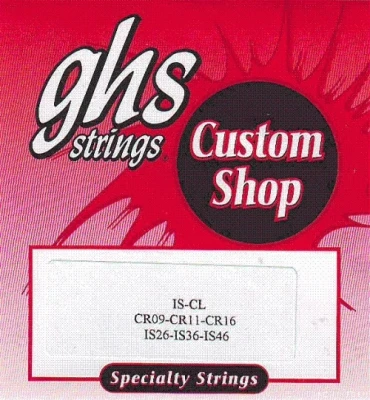 GHS IS-CL 9-46 Custom Shop (black) Classic Light Infiniti Steel струны для электрогитары