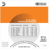 Струны для акустической гитары D'ADDARIO EFT15 фосфор/бронза, полир, Extra Light 10-47