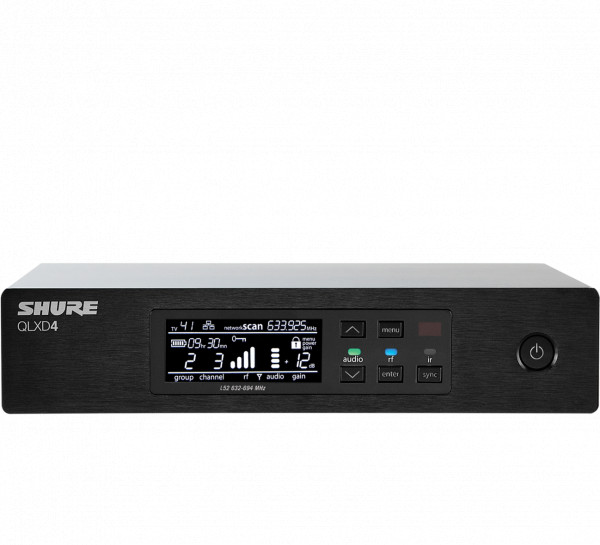 Цифровой приемник SHURE QLXD4E G51 одноканальный 470-534 МГц