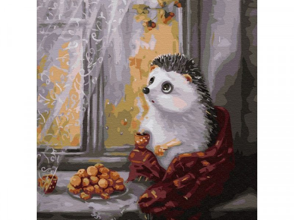 Картина по номерам 30х30 Унылая пора (21 цвет)