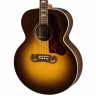 GIBSON 2019 J-200 Studio (Burst) Walnut Burst электроакустическая гитара с кейсом
