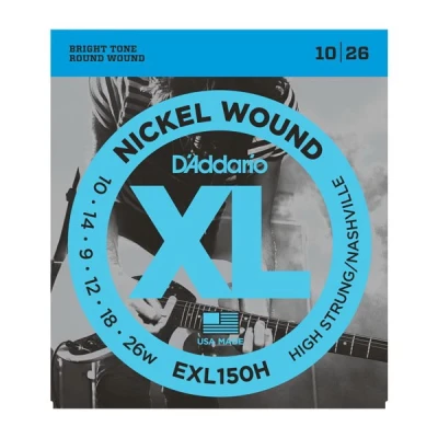 D'ADDARIO EXL150H High-Strung/Nashville Tuning, 10-26. для строя «Nashville» струны для электрогитары
