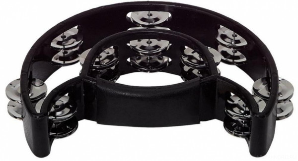 GEWA Jingle wreath Half moon 20 jingles Black тамбурин полукруглый черный, пластик, 20 пар бубенцов