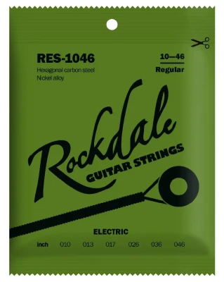 ROCKDALE RES-1046 струны для электрогитары, никелированная сталь, 10-46