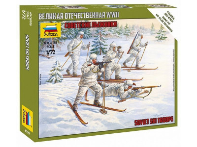 Сборные солдатики ZVEZDA Советские лыжники, 1/72