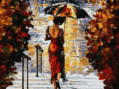 Картина по номерам 40х50 На ступеньках (25 цветов)