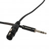 Микрофонный кабель ROCKDALE XF001-3M, разъемы XLR female X stereo jack male, 3 м