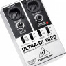 Директ бокс Behringer DI20 2-канальный активный/ сплиттер