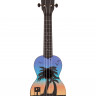 Укулеле-сопрано KALA KA-SU-SUNSET цвет - черный , рисунок - Sunset