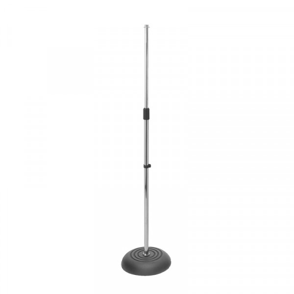 ONSTAGE MS7201C микрофонная стойка, прямая, круглое основание, регулируемая высота, хром