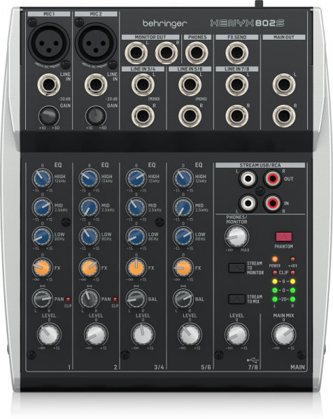 Аналоговый микшер Behringer XENYX 802S