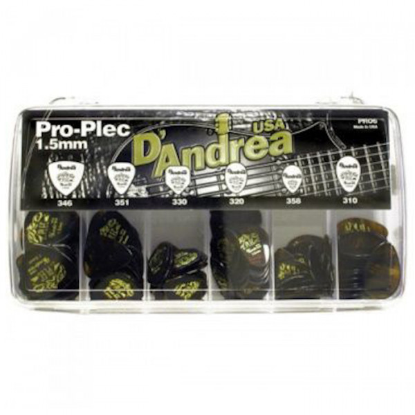 Медиатор 1.5 мм DAndrea PRO-6, 144 шт