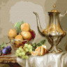 Картина по номерам на дереве 40х50 БУЗИН. НАТЮРМОРТ С ФРУКТАМИ (30 цветов)