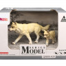 Набор фигурок животных MASAI MARA MM211-133 серии "Мир диких животных": Полярные волки, 2 пр.