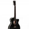 Электроакустическая гитара Sigma 000MC-1E-BK
