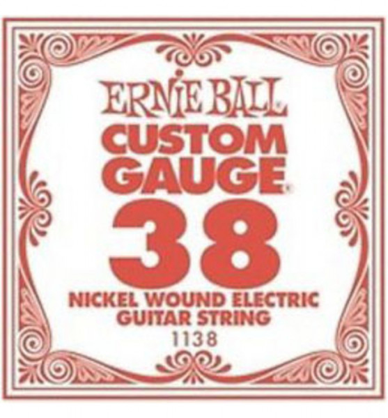 Ernie Ball 1138 калибр.038 одиночная для электрогитары/акустической гитары