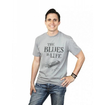 Футболка ArdiMusic 9007 S (40) рисунок The Blues is Life в темных тонах