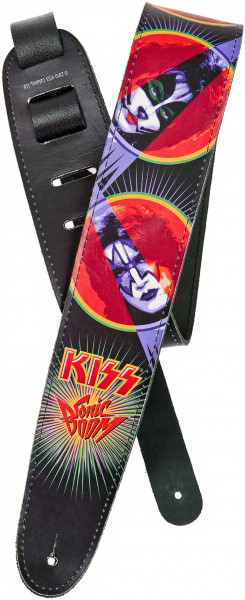 Кожаный гитарный ремень PLANET WAVES 25LK07 KISS Sonic Boom