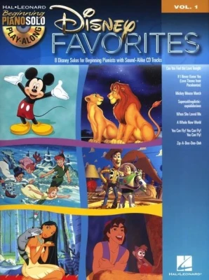 HL00316163- PIANO SOLO PLAY ALONG VOLUME 1 DISNEY FAVORITES PF BK/CD