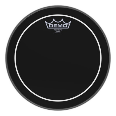 REMO ES-0610-PS Batter, Pinstripe, Ebony, 10'' пластик