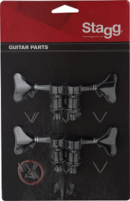 STAGG KG243BK колки для бас-гитары- набор, черный
