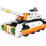 Конструктор CaDA Technic танк-трансформер 2 в 1, инерционный (294 деталей)