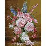 Картина по номерам на дереве 40х50 БУЗИН. СВЕЖИЙ БУКЕТ (25 цветов)
