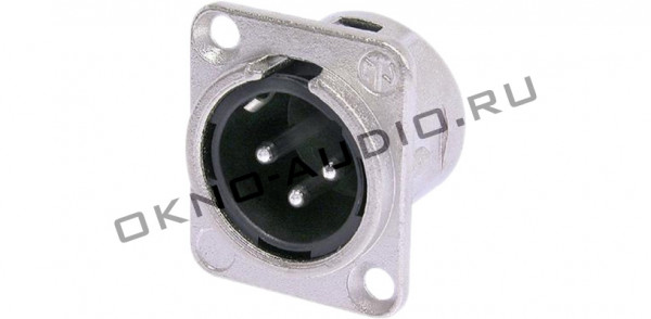 Панельный разъем Neutrik NC3MD-L-1 XLR male