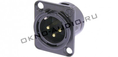 Панельный разъем Neutrik NC3MD-L-B-1 XLR male
