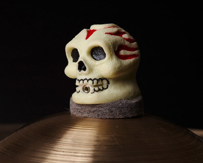 VATER VSNSKULL Slick Nut Skull замок для тарелок в виде черепа, флюоресцентный