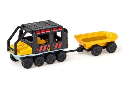 Вездеход Siku 1679 Argo Avenger с прицепом, черный/желтый