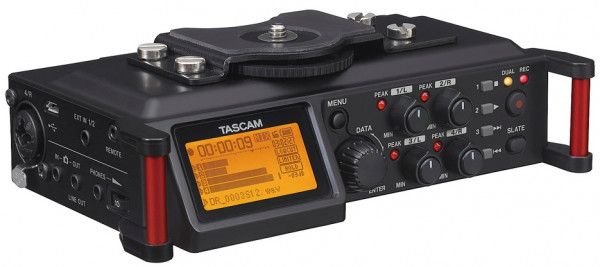 Аудиорекордер Tascam DR-70D 4 канальный портативный для DSLR камер