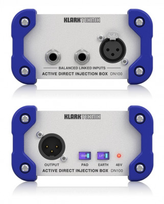Директ бокс KLARK TEKNIK DN100 V2 одноканальный активный