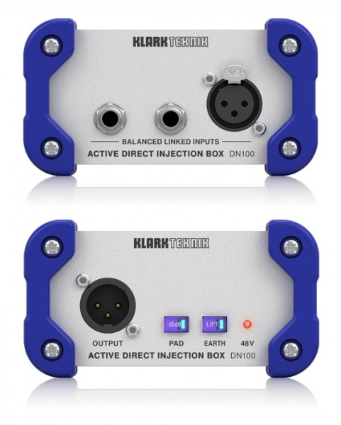Директ бокс KLARK TEKNIK DN100 V2 одноканальный активный