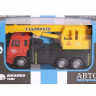 Машина "АВТОПАНОРАМА" "Кран", красный, 1/54, инерция, в/к 16,5*6,4*9 см