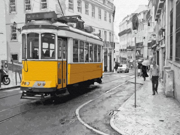 Картина по номерам на дереве 40х50 В СТИЛЕ РЕТРО (18 цветов)