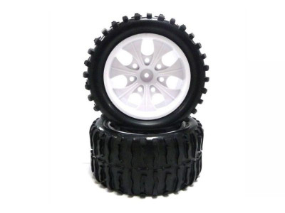 Колеса в сборе с белыми дисками (08044W+08009N) 2шт.