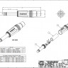 Amphenol ACPMGB - 1/4” (6.35мм) моно джек, металлический корпус