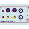Сборная модель ZVEZDA Британский истребитель "Харрикейн МК-1", 1/144