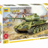 Сборная модель ZVEZDA Советский средний танк Т-34/85 (сборка без клея), 1/72