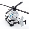 Вертолет Siku 0807 Полиция 1/55, 7.5 см, серебристый