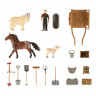 Набор фигурок животных MASAI MARA ММ205-063 серии "На ферме": Ферма игрушка 21 предмет