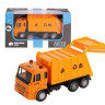 Машина "АВТОПАНОРАМА" "Мусоровоз", 1:54, цвет желтый, инерция, в/к 16,5*6,3*9